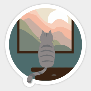 I want to go outside Sticker